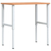 Vidaxx banco de trabajo rectangular 100x60x (71,5-98) cm madera maciza de haya