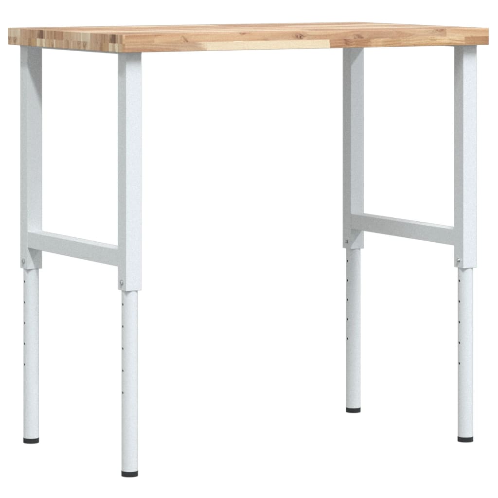 Banco da lavoro Vidaxx rettangolare 100x60x (73-99,5) cm in legno massello di acacia