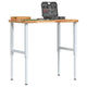 Vidaxx banco de trabajo rectangular 100x60x (73-99,5) cm madera maciza de acacia