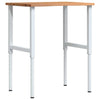Vidaxl werkbank 80x60x(71,5-98) cm eikenhout lichtbruin