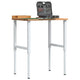 Vidaxl werkbank 80x60x(71,5-98) cm eikenhout lichtbruin
