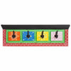 Vidaxl kapstok zwart 80 x 25 x 2 cm massief mango hout