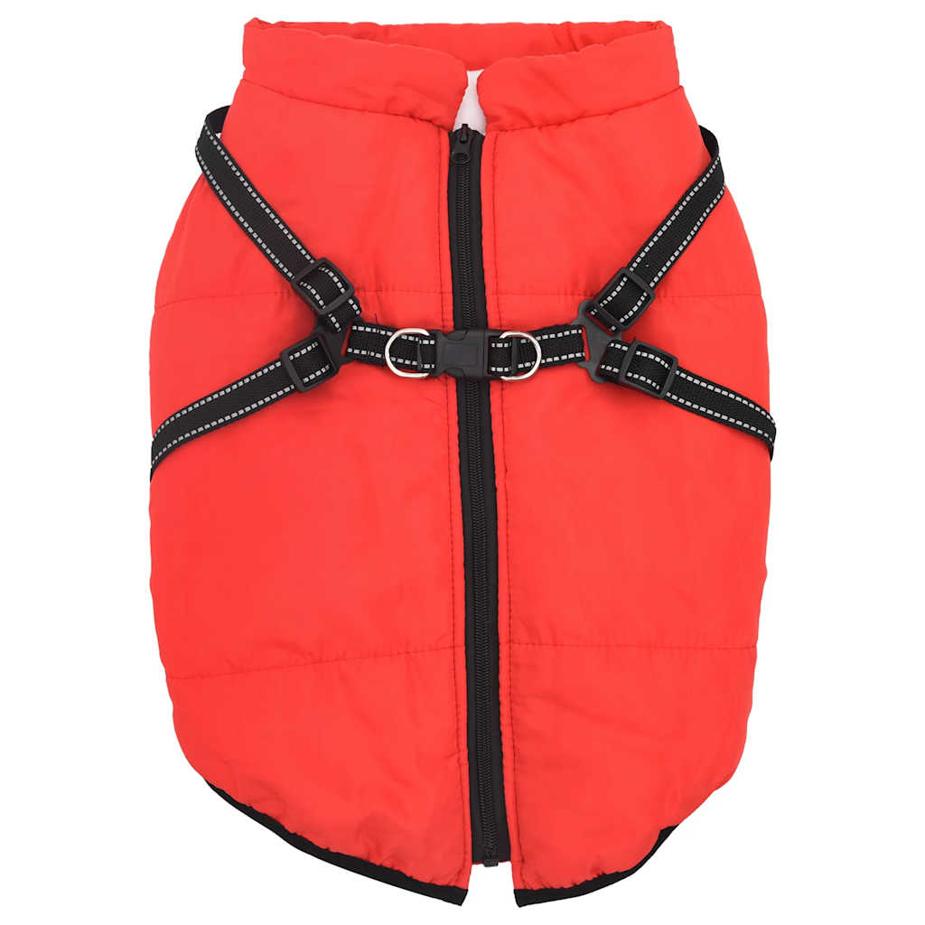 Vidaxl Cailla para perros con armadura Rojo reflectante impermeable 3XL