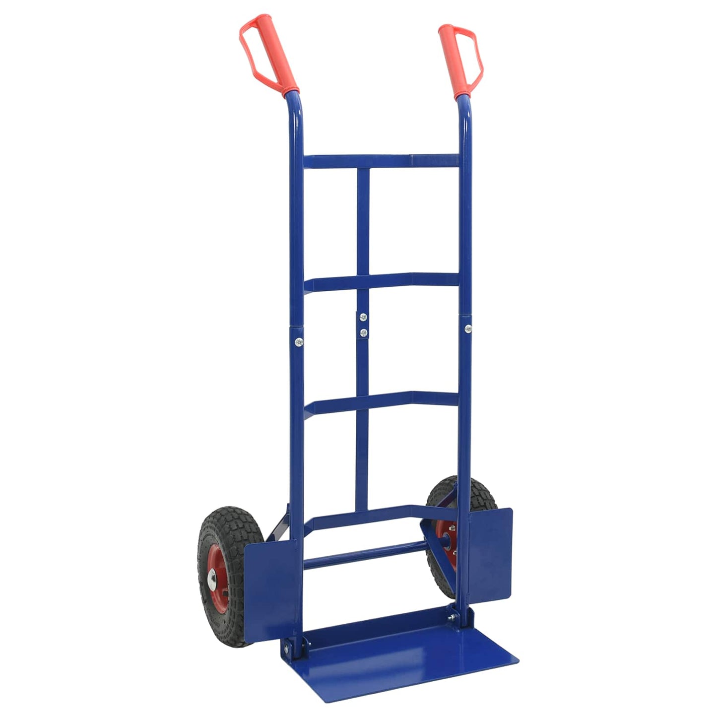 Trolley a mano VidaXL blu e rosso 57 x 46 x 113 cm in acciaio
