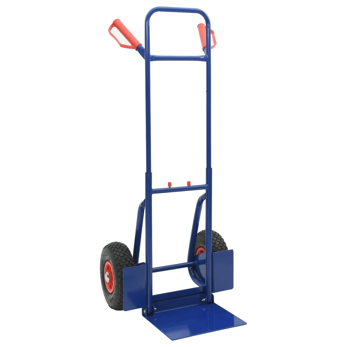 Trolley a mano VidaXL blu e rosso 49,5 x 53 x 114 cm in acciaio