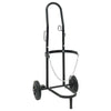 Trolley a mano VidaXL nero e rosso 49 x 49 x 101 cm in acciaio