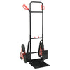 Vidaxl handtrolley zwart en rood 64,5 x 49,5 x 114 cm staal