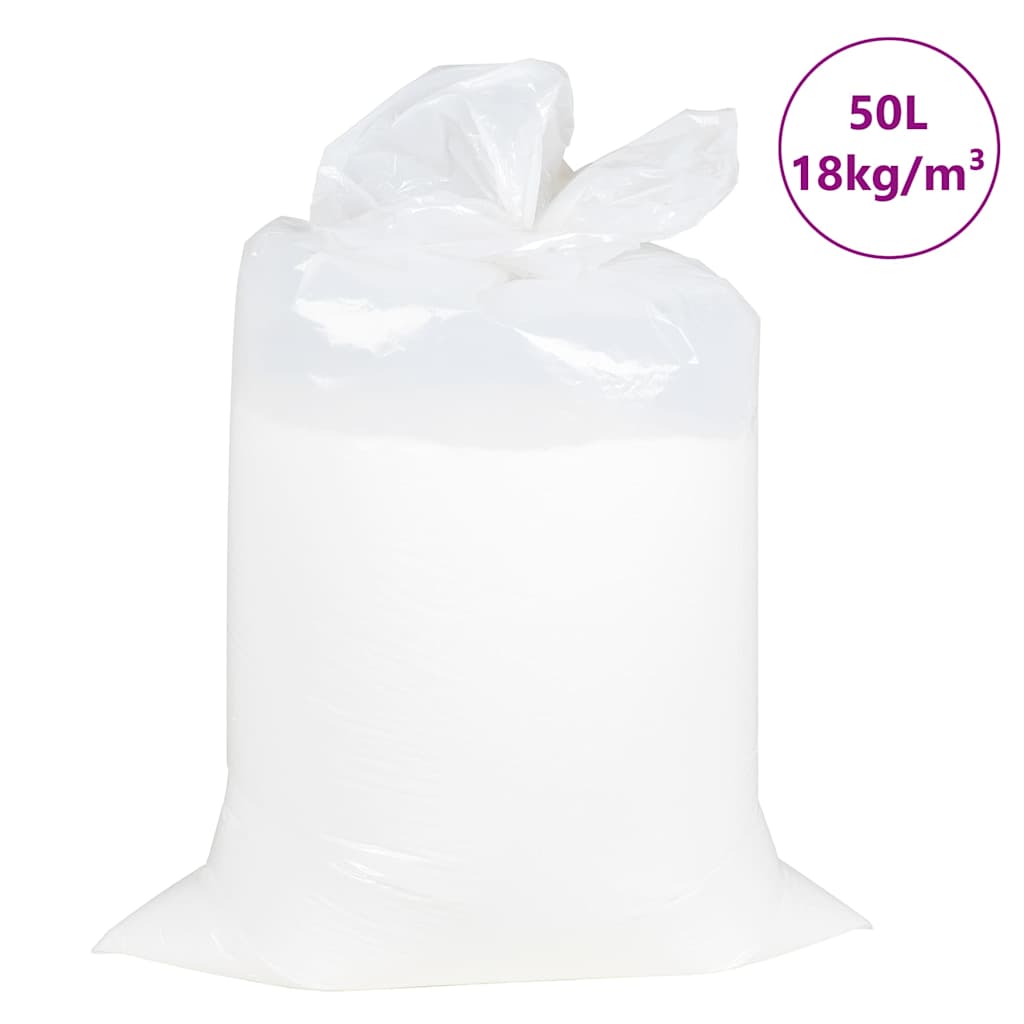 Sacca di fagiolo Vidaxl riempimento EPS 50 L bianco 18 kg m³