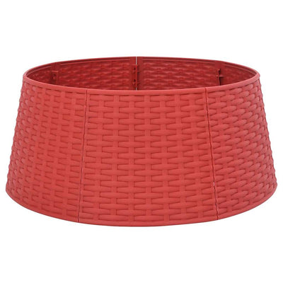 Vidaxl kerstboomrok ø56x23 cm kunststof rood
