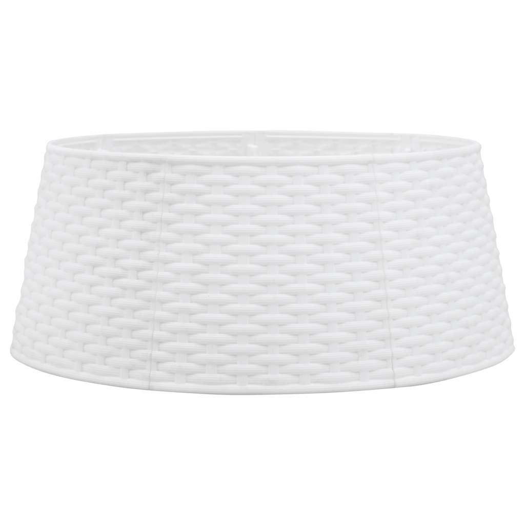Falda de árbol de Navidad Vidaxl Ø56x23 cm de plástico blanco