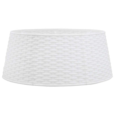 Falda de árbol de Navidad Vidaxl Ø56x23 cm de plástico blanco