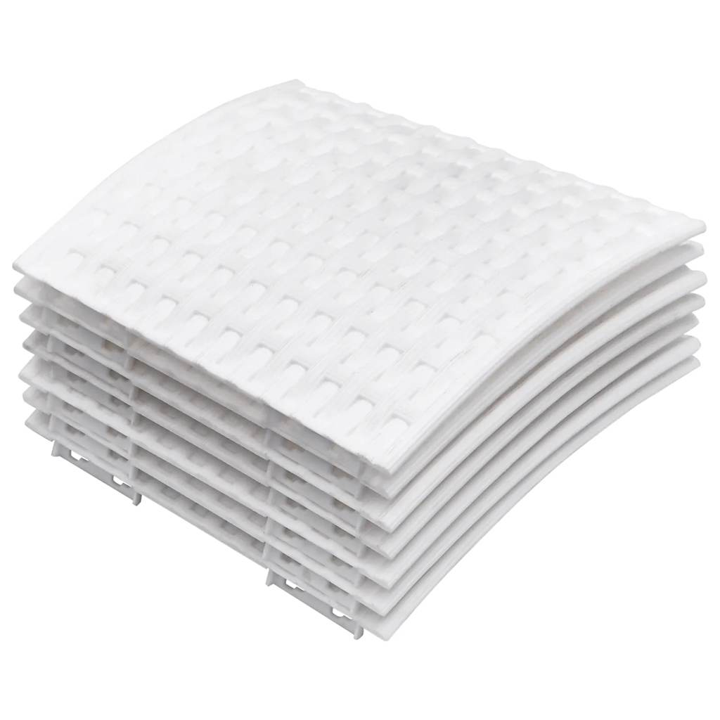 Falda de árbol de Navidad Vidaxl Ø56x23 cm de plástico blanco