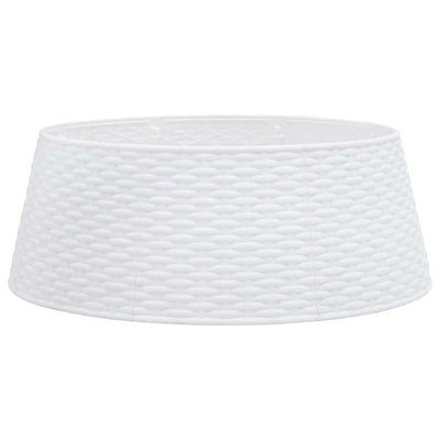 Falda de árbol de Navidad Vidaxl Ø65x23 cm de plástico blanco