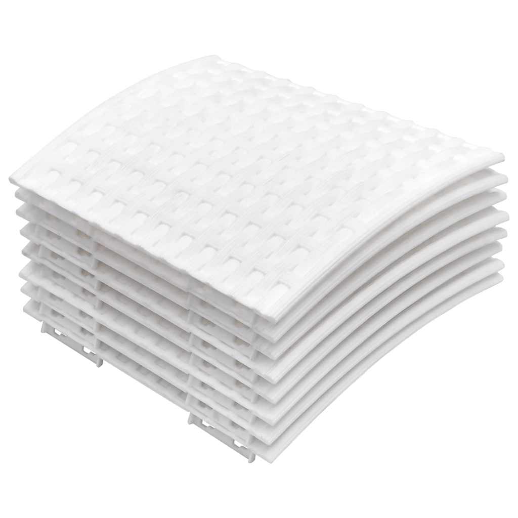Falda de árbol de Navidad Vidaxl Ø65x23 cm de plástico blanco