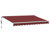 Vidaxl luifel automatisch uittrekbaar 350x250 cm bordeauxrood