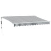 Toldo vidaxx extensible automáticamente 350x250 cm color antracita y blanco