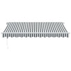 Toldo vidaxx extensible automáticamente 350x250 cm color antracita y blanco