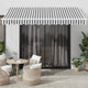 Tenda Vidaxx estensibile automaticamente 350x250 cm colore antracite e bianco