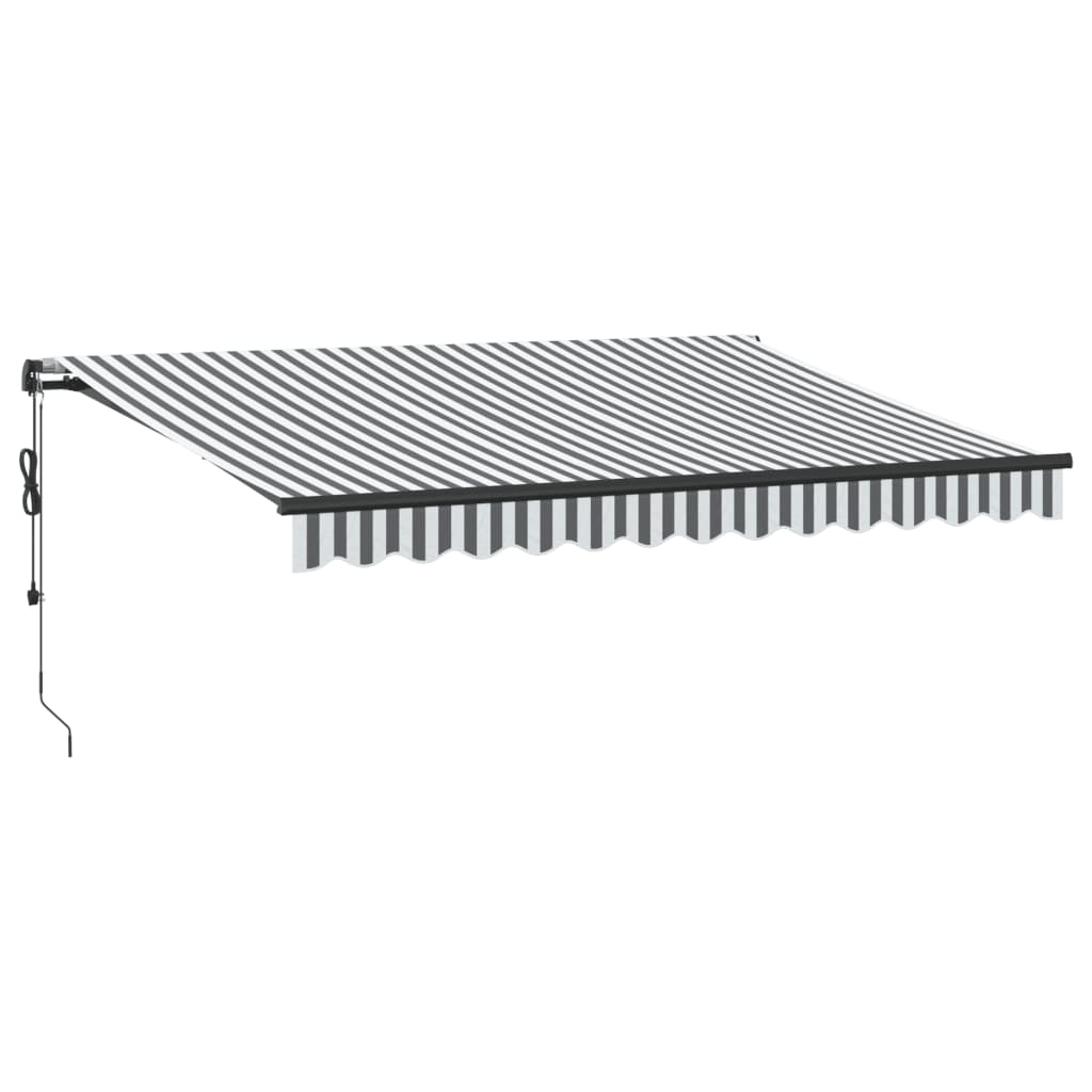 Tenda Vidaxx estensibile automaticamente 350x250 cm colore antracite e bianco