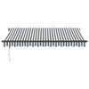 Vidaxl luifel automatisch uittrekbaar 350x250 cm antracietkleur en wit