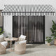 Tenda Vidaxx estensibile automaticamente 350x250 cm colore antracite e bianco