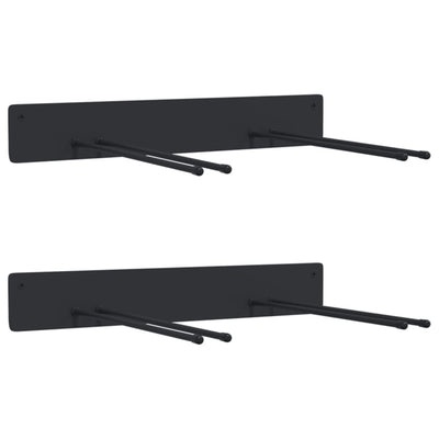Vidaxl Garden Str per utensili da giardino 2 St Monting Acciaio Black