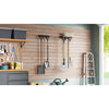 Vidaxl Garden Tool Backs 2 st de acero de montaje en la pared negro