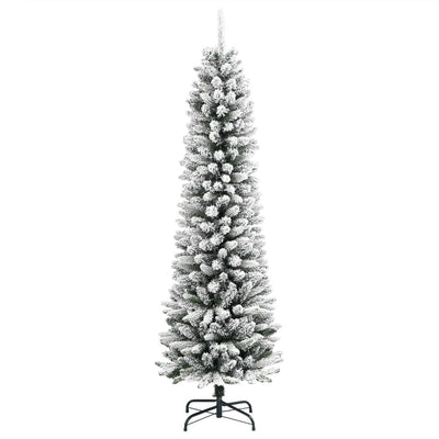 Vidaxl Kunstkerstboom con neve stretta 150 cm PVC e PE