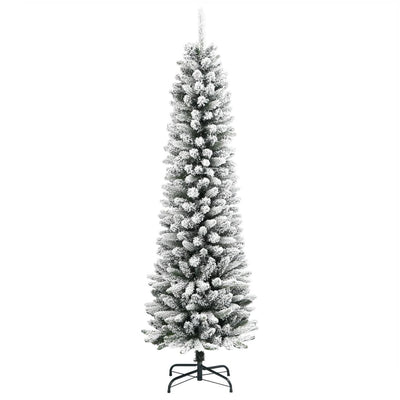 Vidaxl Kunstkerstboom con neve stretta da 180 cm PVC e PE