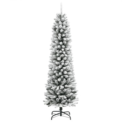 Vidaxl Kunstkerstboom con neve stretta 210 cm PVC e PE