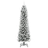 Vidaxl Kunstkerstboom con neve stretta 240 cm PVC e PE