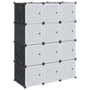 Muebles de almacenamiento de Vidaxl con 12 compartimentos y varillas colgantes polipropeno