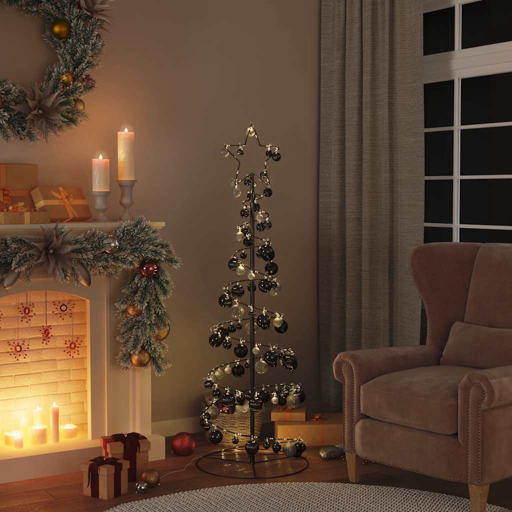 Vidaxl Christmas Balls 100 ms Ø3 4 6 cm nero