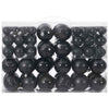 Vidaxl Christmas Balls 100 ms Ø3 4 6 cm nero