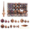 Vidaxl Christmas Balls 98 ms Ø3 4 6 cm marrone