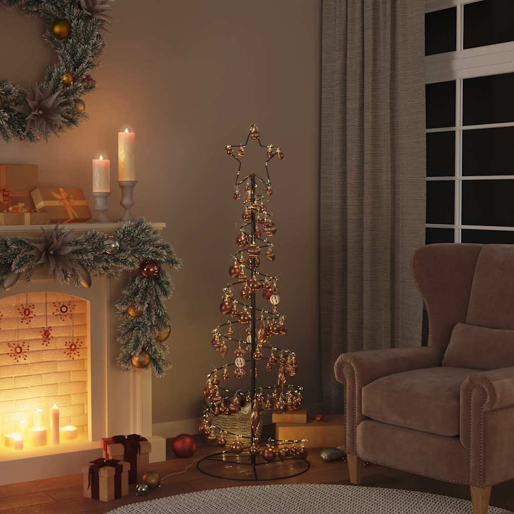 Vidaxl Christmas Balls 98 ms Ø3 4 6 cm marrone