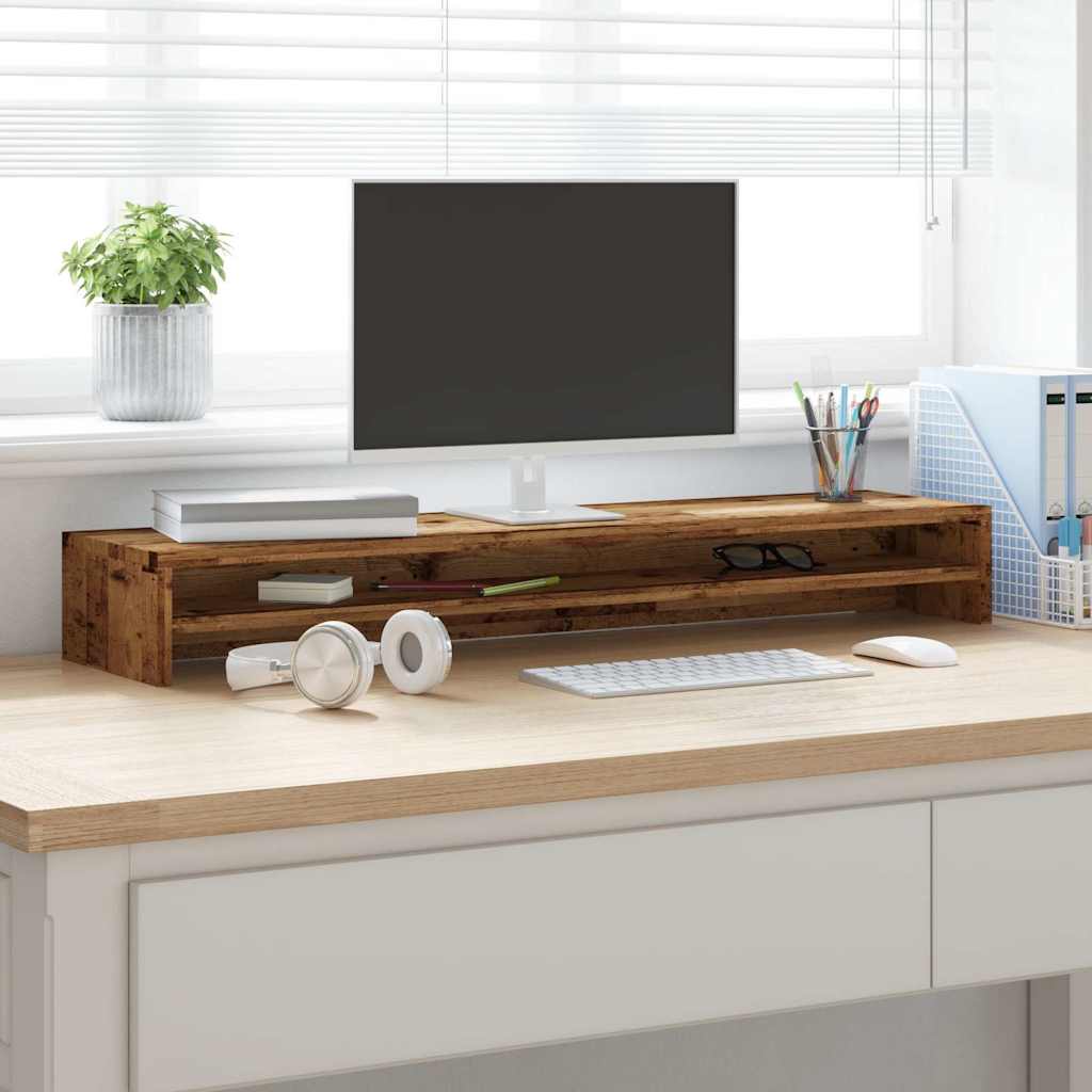 Vidaxl Monitor Standard 100x24x13 cm Old Wood Coloted