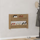 Gabinete de zapatos de pared Vidaxl 80x18x60 cm Color de roble artesanal procesado