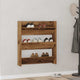 Gabinete de zapato de pared de Vidaxl 80x18x90 cm de madera propiedad de madera antigua coloreada