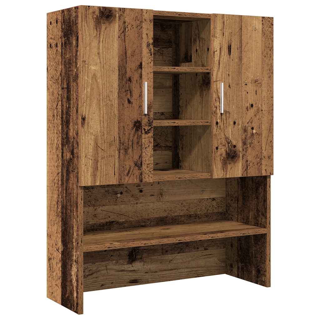 Armadia per lavatrice Vidaxl 70.5x25.5x90 cm Old Woolred