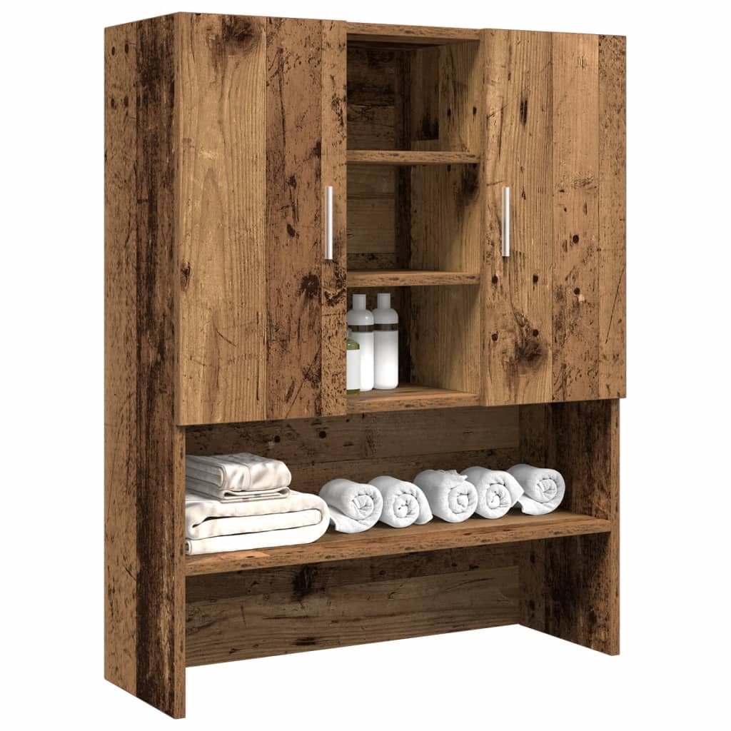 Armadia per lavatrice Vidaxl 70.5x25.5x90 cm Old Woolred