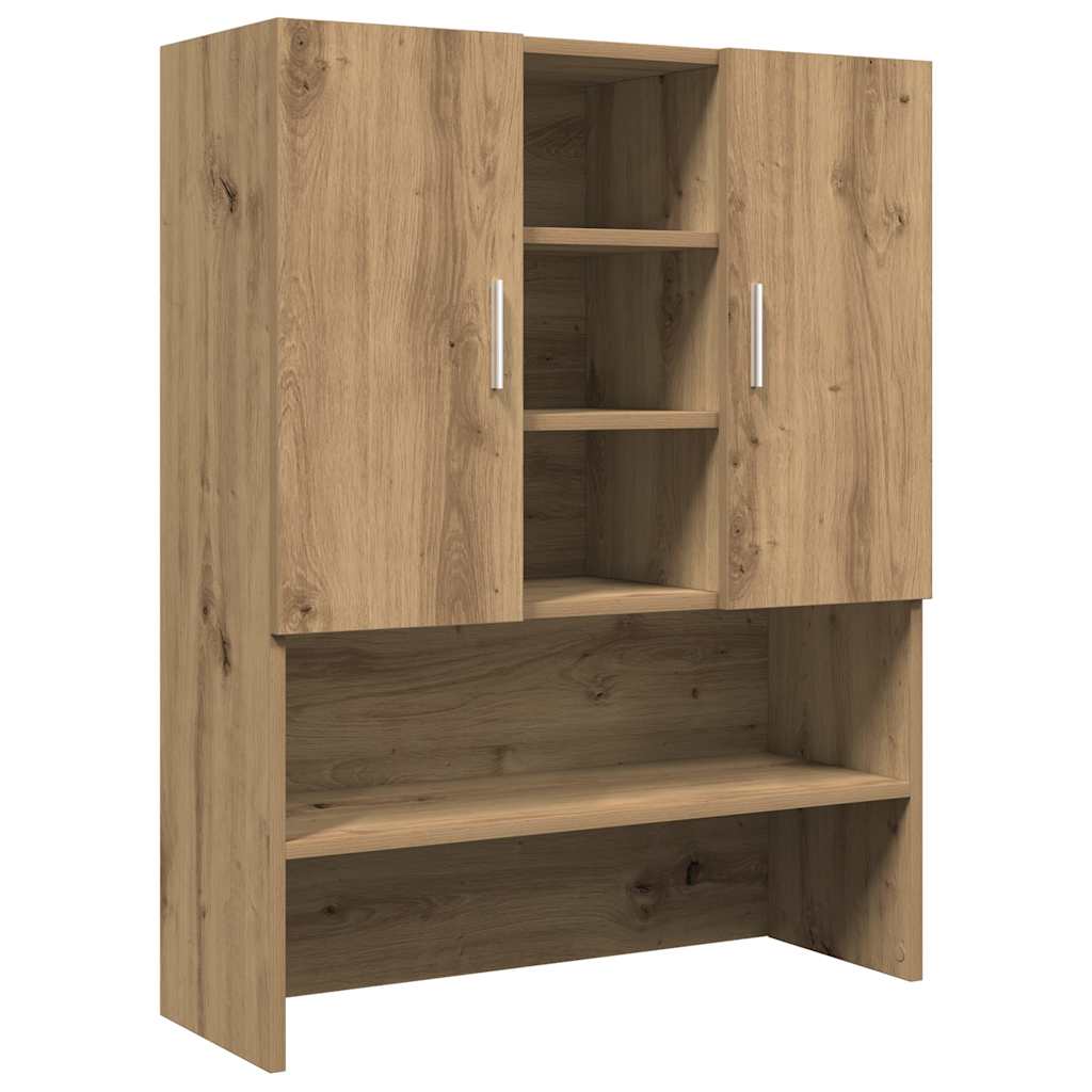 Gabinete de lavadora Vidaxl 70.5x25.5x90 cm Color de roble artesanal