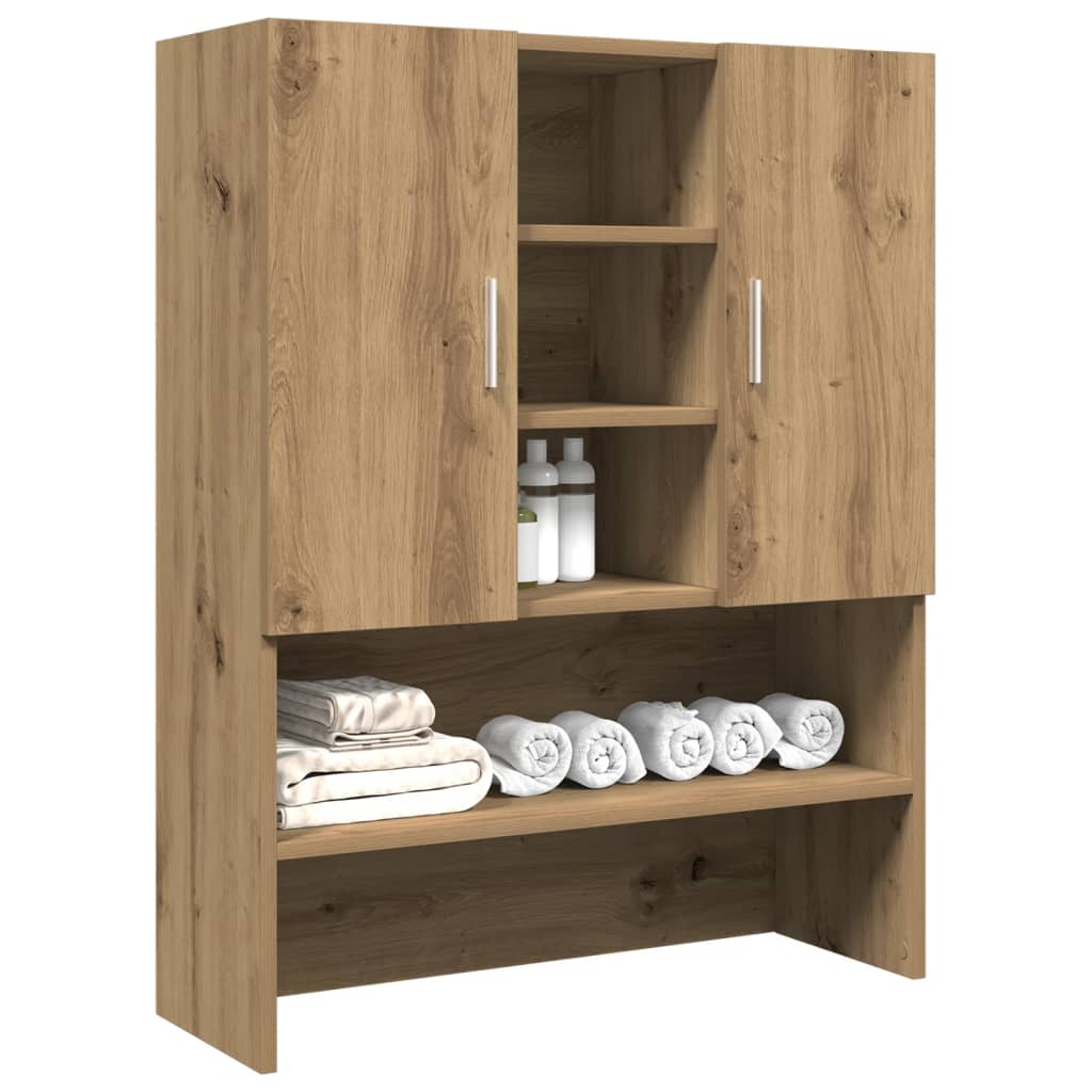 Gabinete de lavadora Vidaxl 70.5x25.5x90 cm Color de roble artesanal