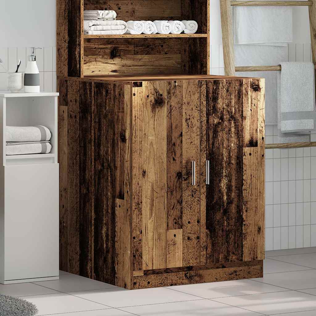Armario de lavadora Vidaxl 70.5x71.5x91.5 cm de madera de los viejos