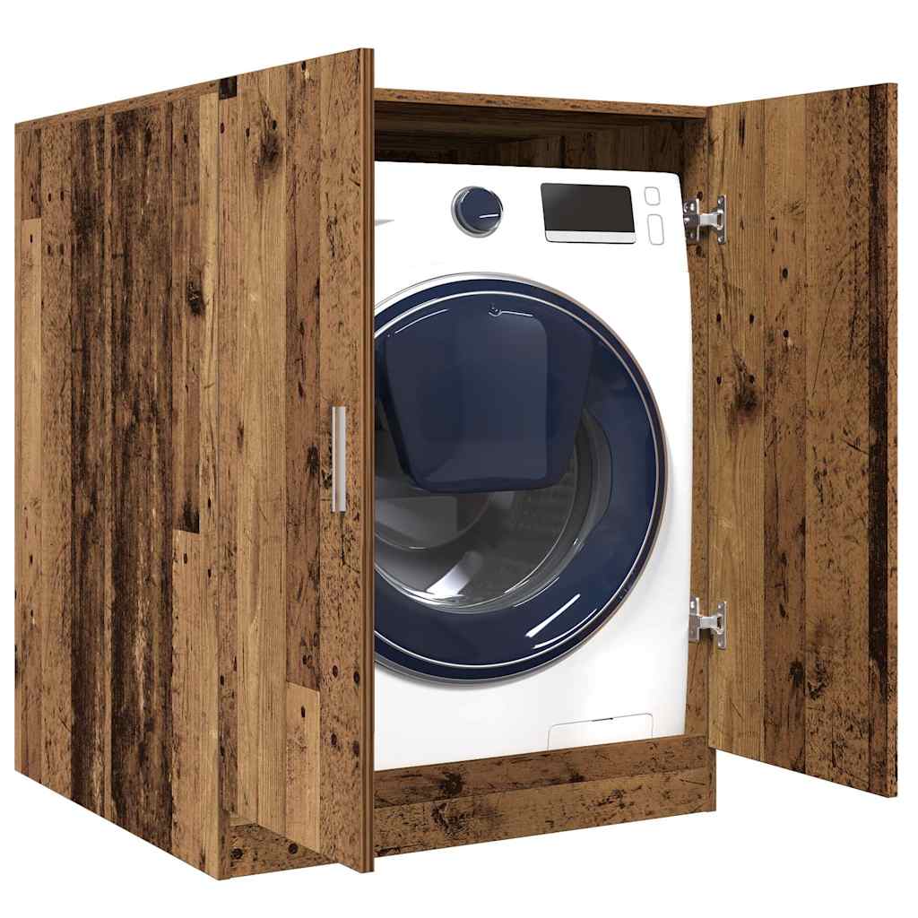 Armario de lavadora Vidaxl 70.5x71.5x91.5 cm de madera de los viejos