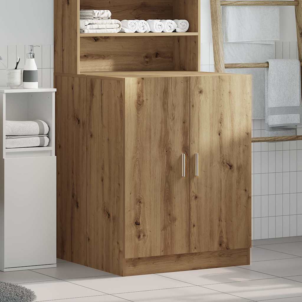 Vidaxl wasmachinekast 70,5x71,5x91,5 cm artisanaal eikenkleurig