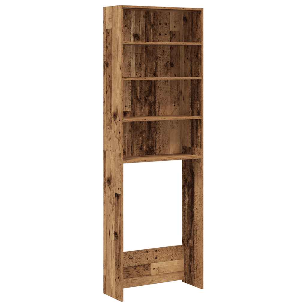 Armario de lavadora Vidaxl 64x24x190 cm de madera vieja