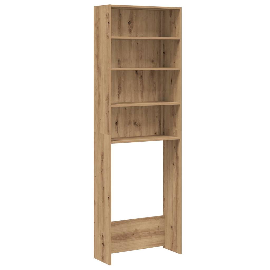 Vidaxl Washing Machine Cabinet 64x24x190 cm Colore di quercia artigianale