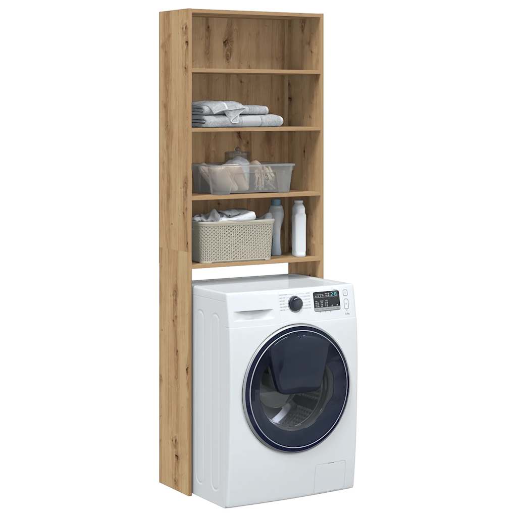 Vidaxl Washing Machine Cabinet 64x24x190 cm Colore di quercia artigianale