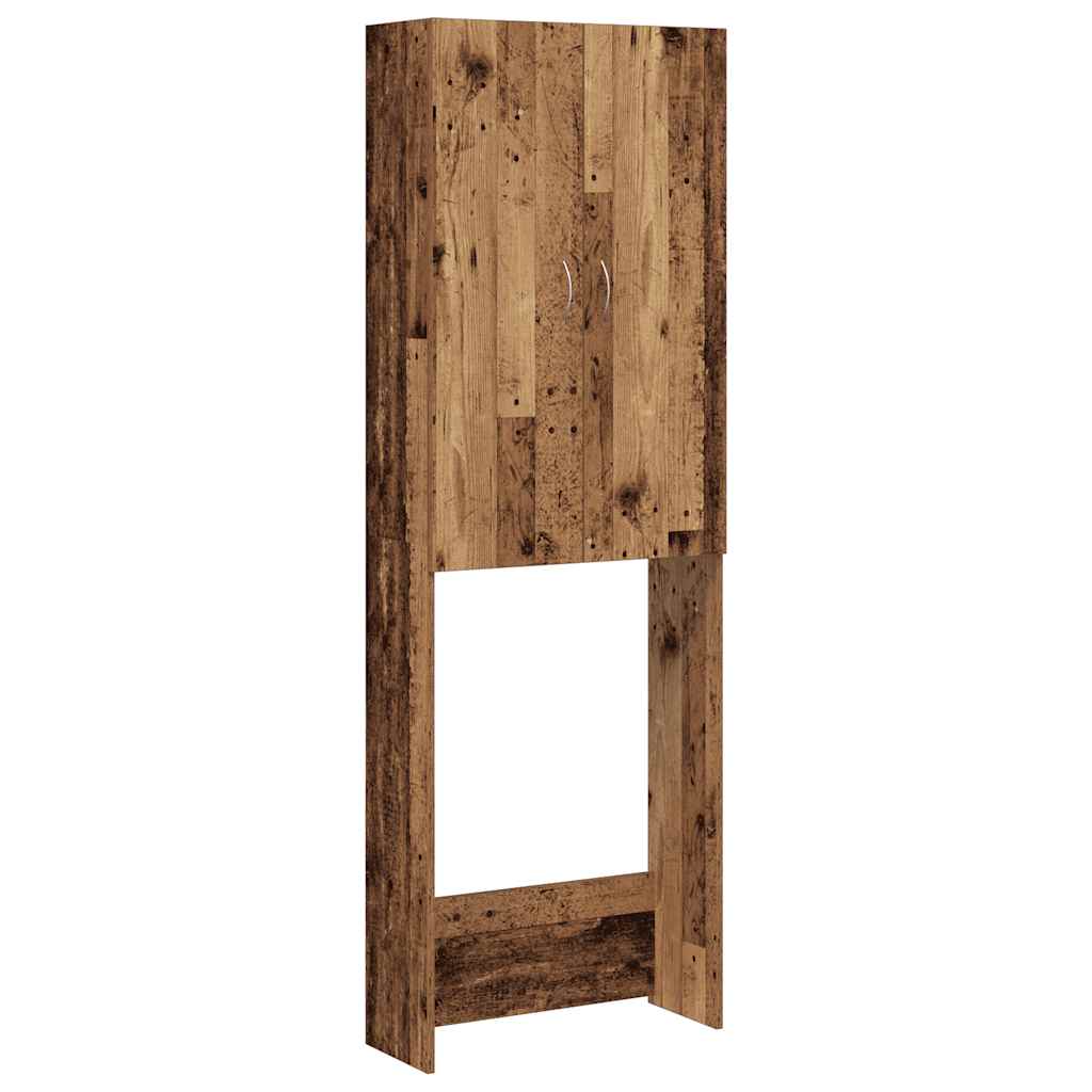 Gabinete de lavadora Vidaxl 64x25.5x190 cm de madera vieja